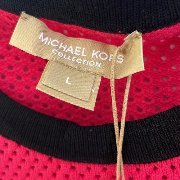 MICHAEL KORS COLLECTION Perforated Stretch-Viscose Pullover size L - Picture 8 of 8